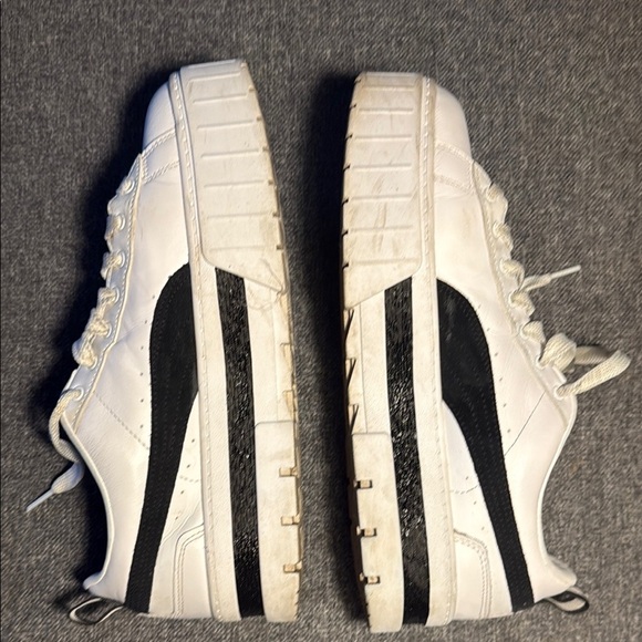 Puma Classic White Sneakers with Black Stripes - Picture 4 of 8